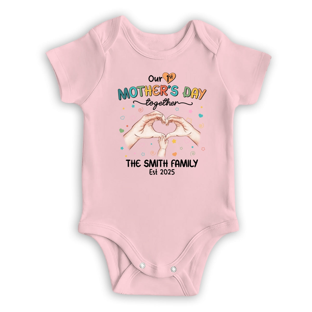 Our First Mother Day Together - Personalized Custom T-shirt And Onesie