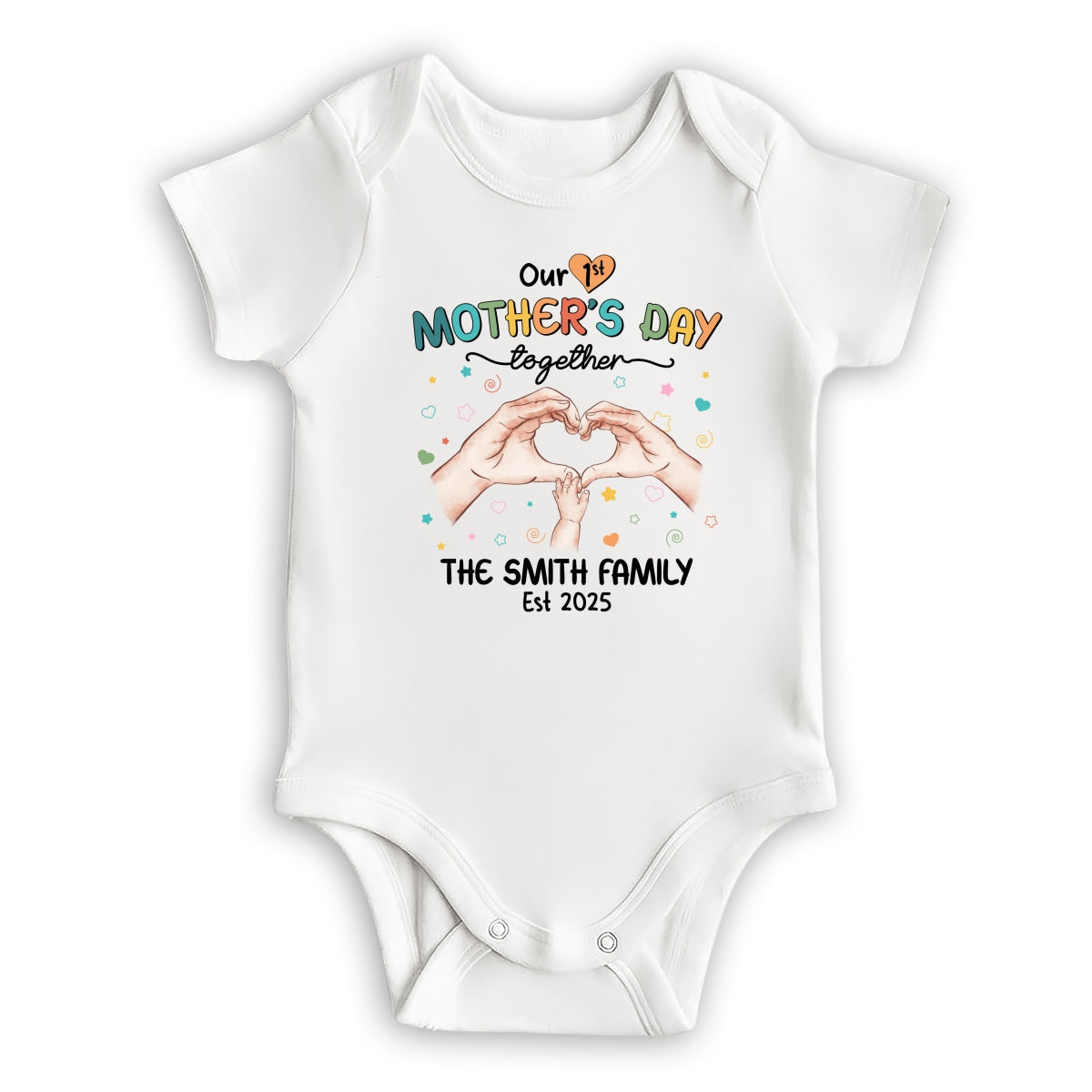 Our First Mother Day Together - Personalized Custom T-shirt And Onesie