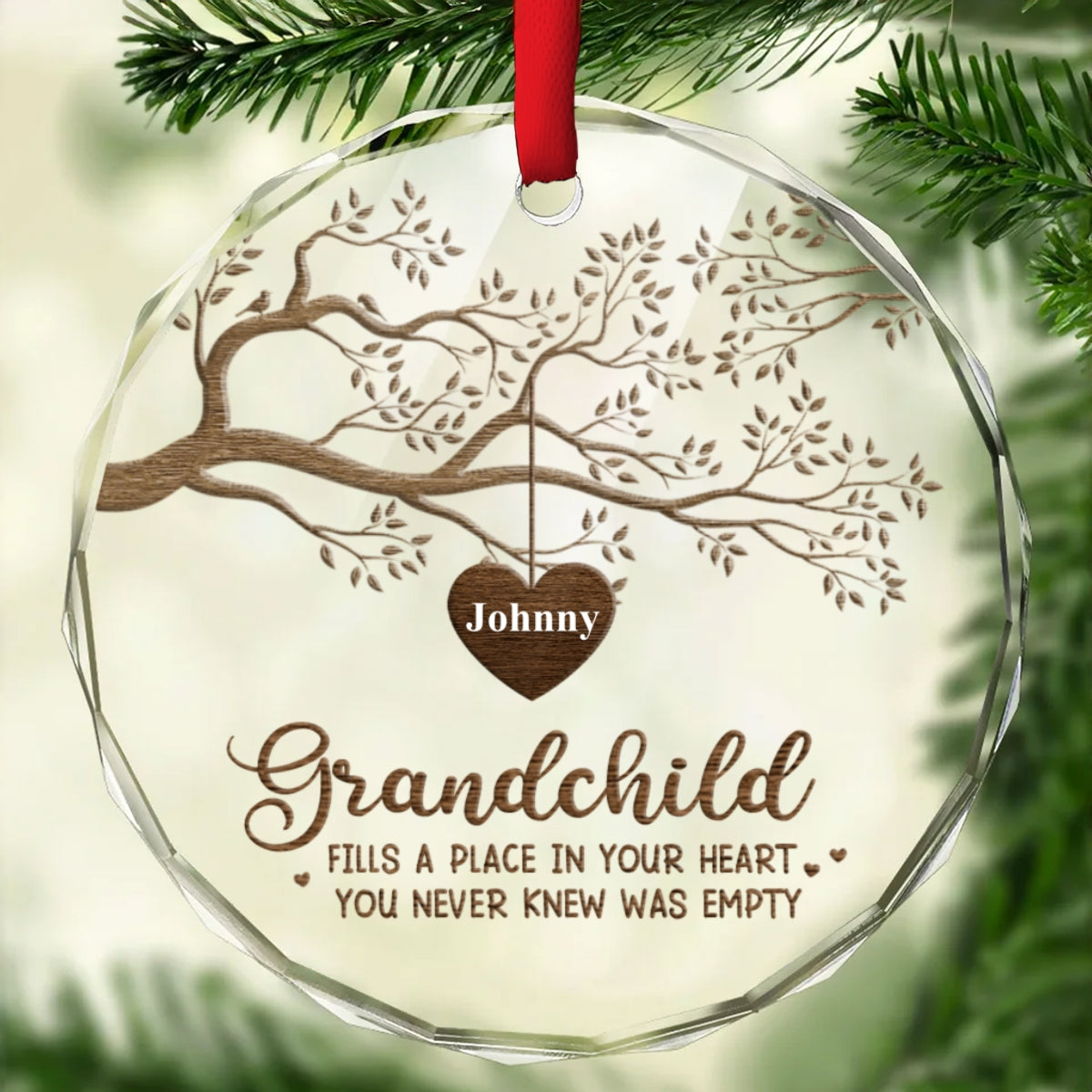 The Greatest Blessing - Personalized Custom Glass Ornament