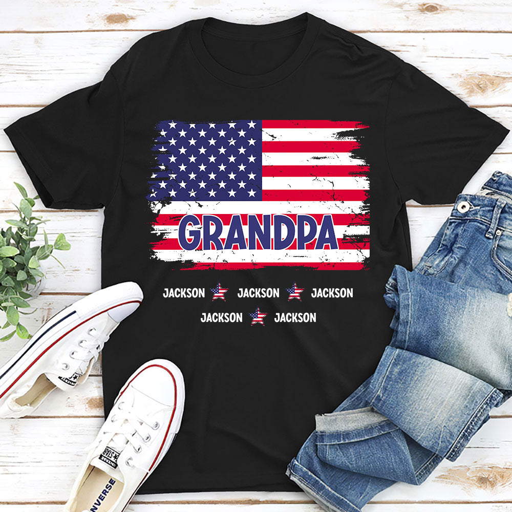 Grandpa Stars - Personalized Custom Shirt