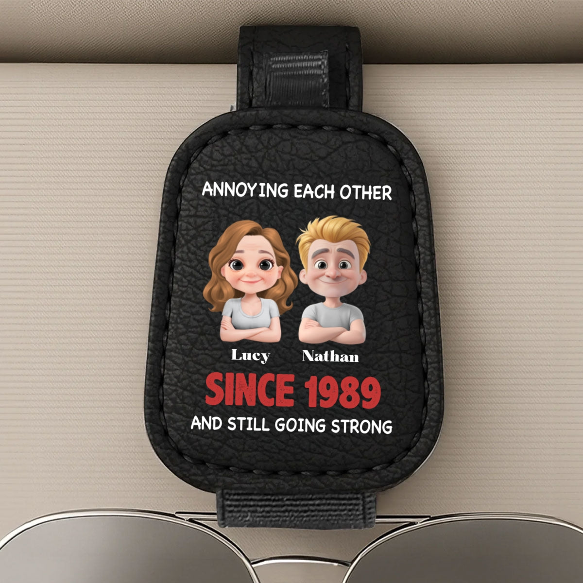 Annoying Each Other - Sunglasses Holder For Car Visor