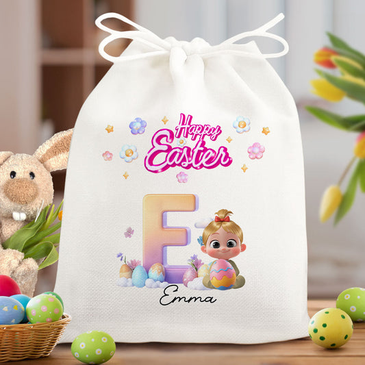 Easter Joy And Bunny Hugs - Personalized Custom Favor Bag