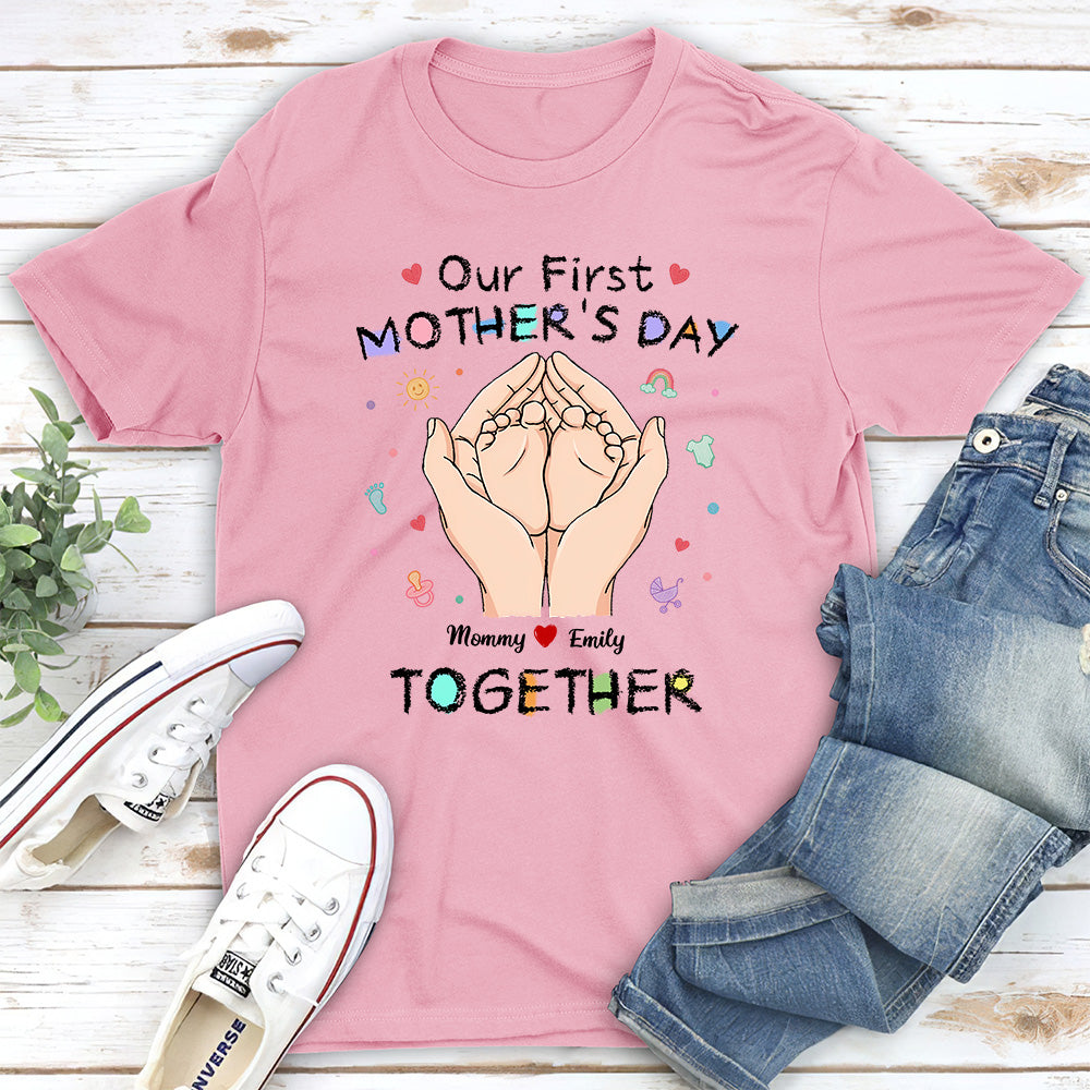 Our 1st Mothers Day - Personalized Custom T-shirt And Onesie