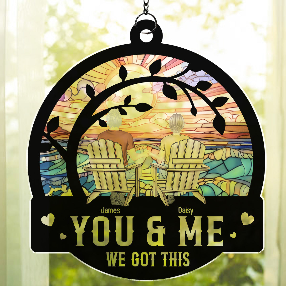 You & Me We Got This Ver 2 - Personalized Custom 1 Layer Suncatcher