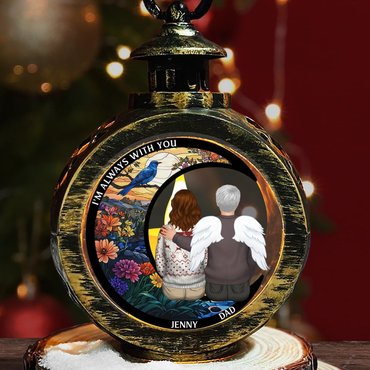 God Has You - Personalized Custom Christmas Lantern