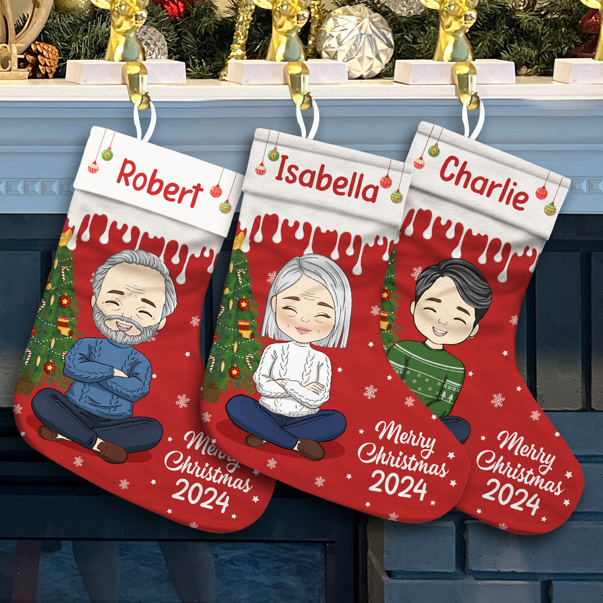 Christmas Family - Personalized Custom Christmas Stocking