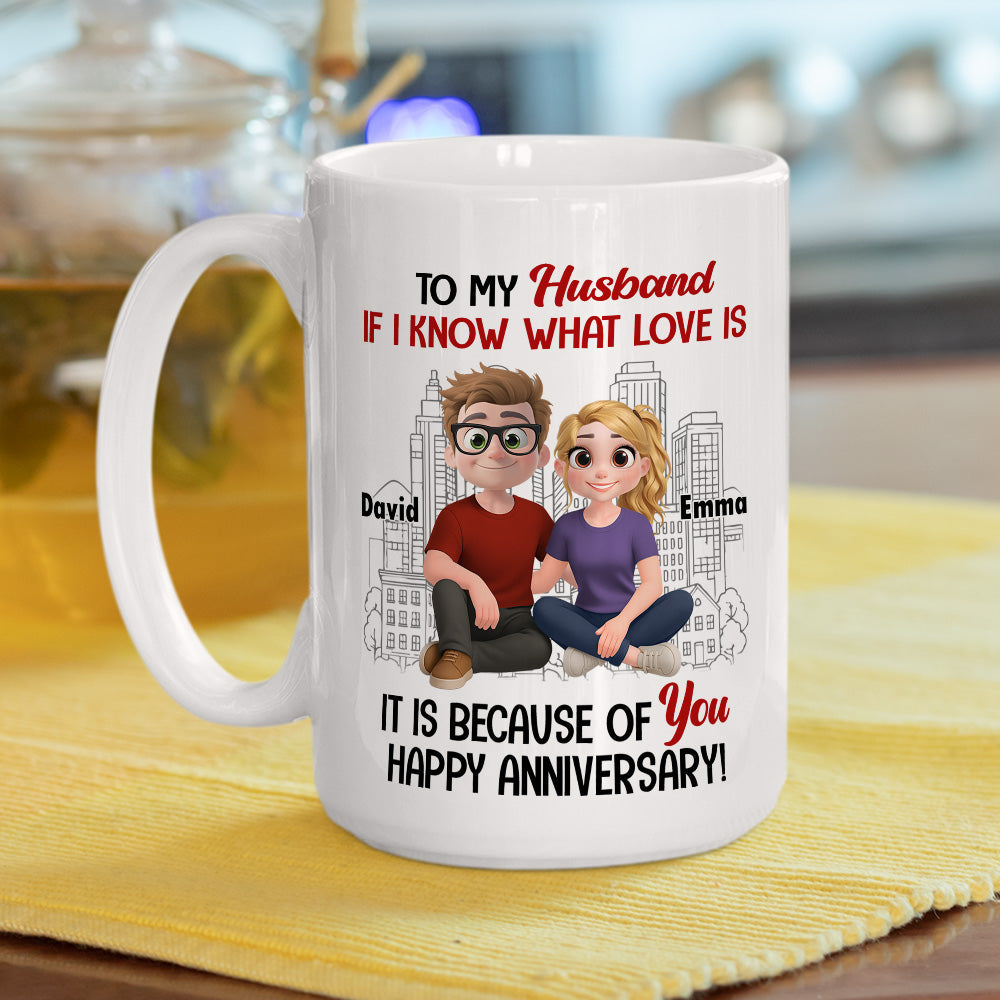 Love Means You And Me - Personalized Custom Coffee Mug