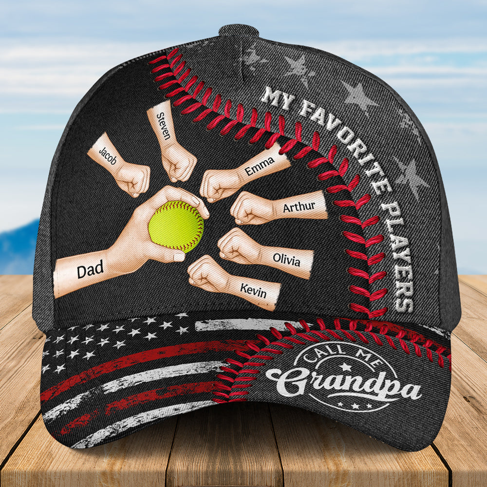 Baseball Love From My Favorite Player - Personalized Custom Classic Cap