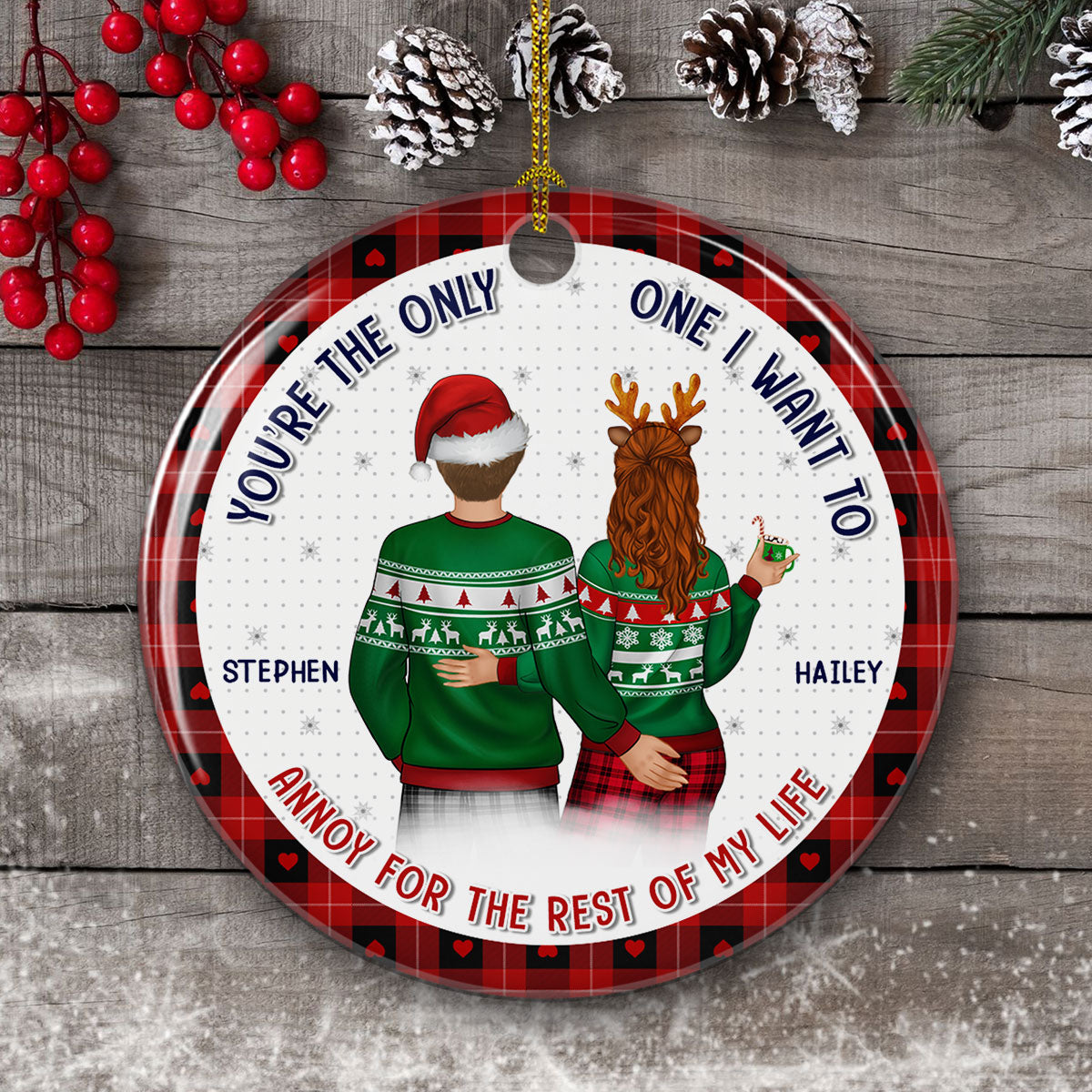 You Are By Far My Favorite Husband - Personalized Custom Ceramic Ornament