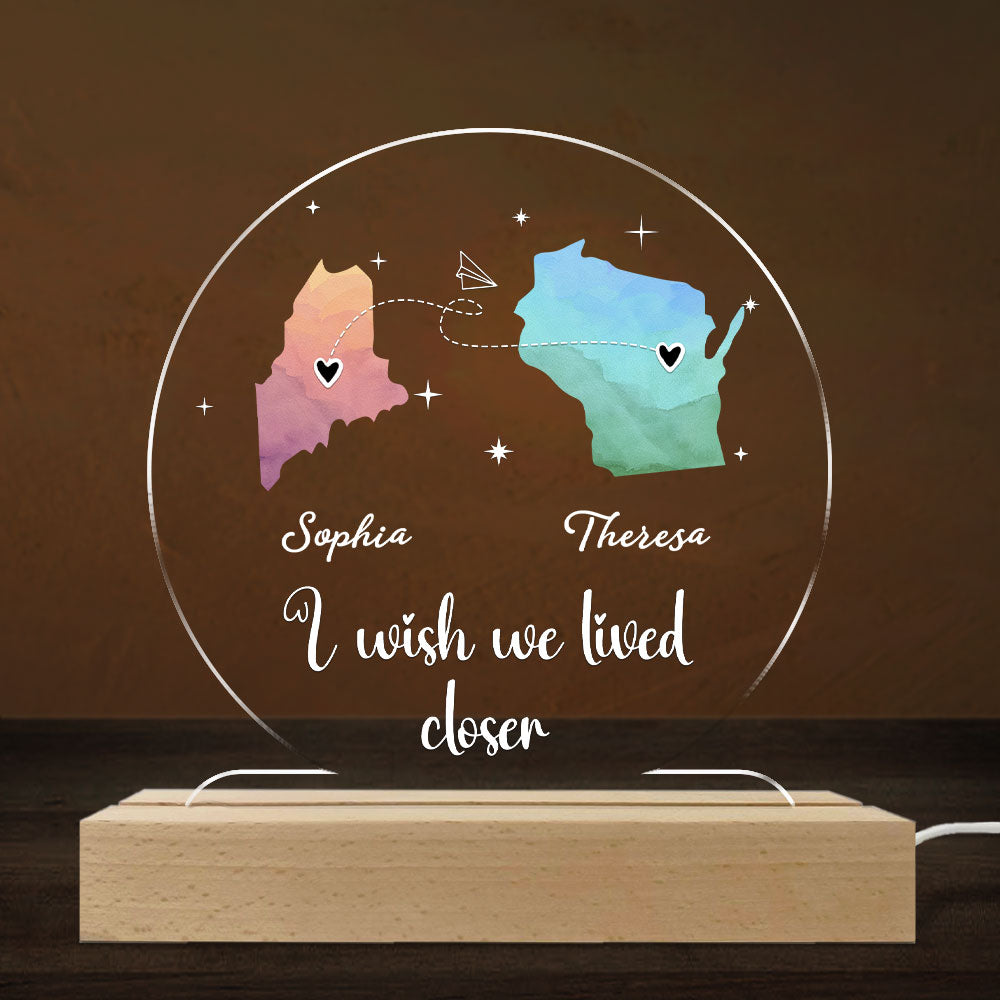 Always Under The Same Sky - Personalized Custom LED Light