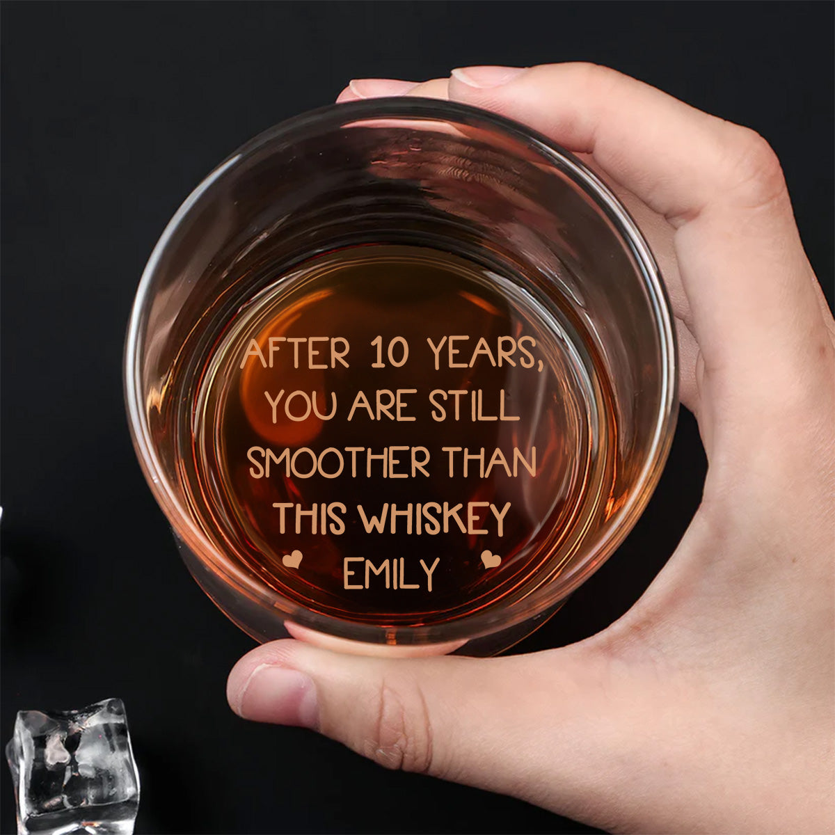 Smoother Than Whiskey - Personalized Custom Engraved Whiskey Glass