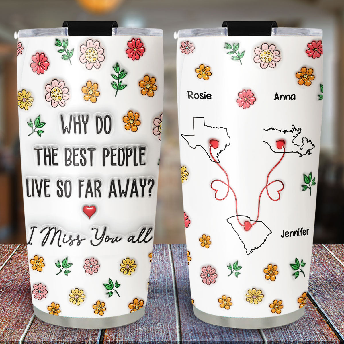 Best People Are Always Distant - Personalized Custom 3D Inflated Effect Tumbler