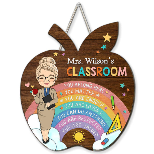 You Belong Here  - Personalized Custom Wood Sign