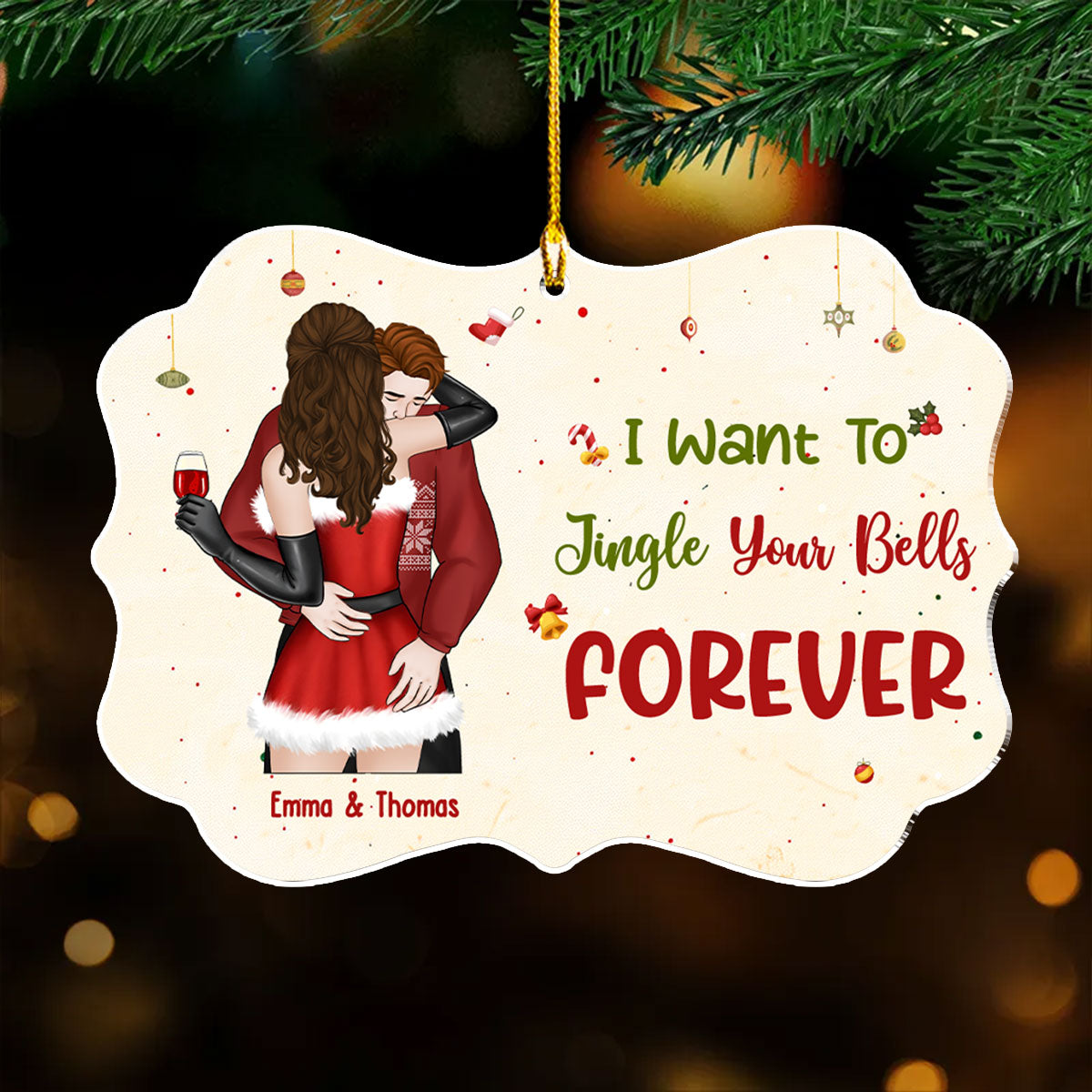 Jingle Your Bells Forever - Personalized Custom Acrylic Ornament
