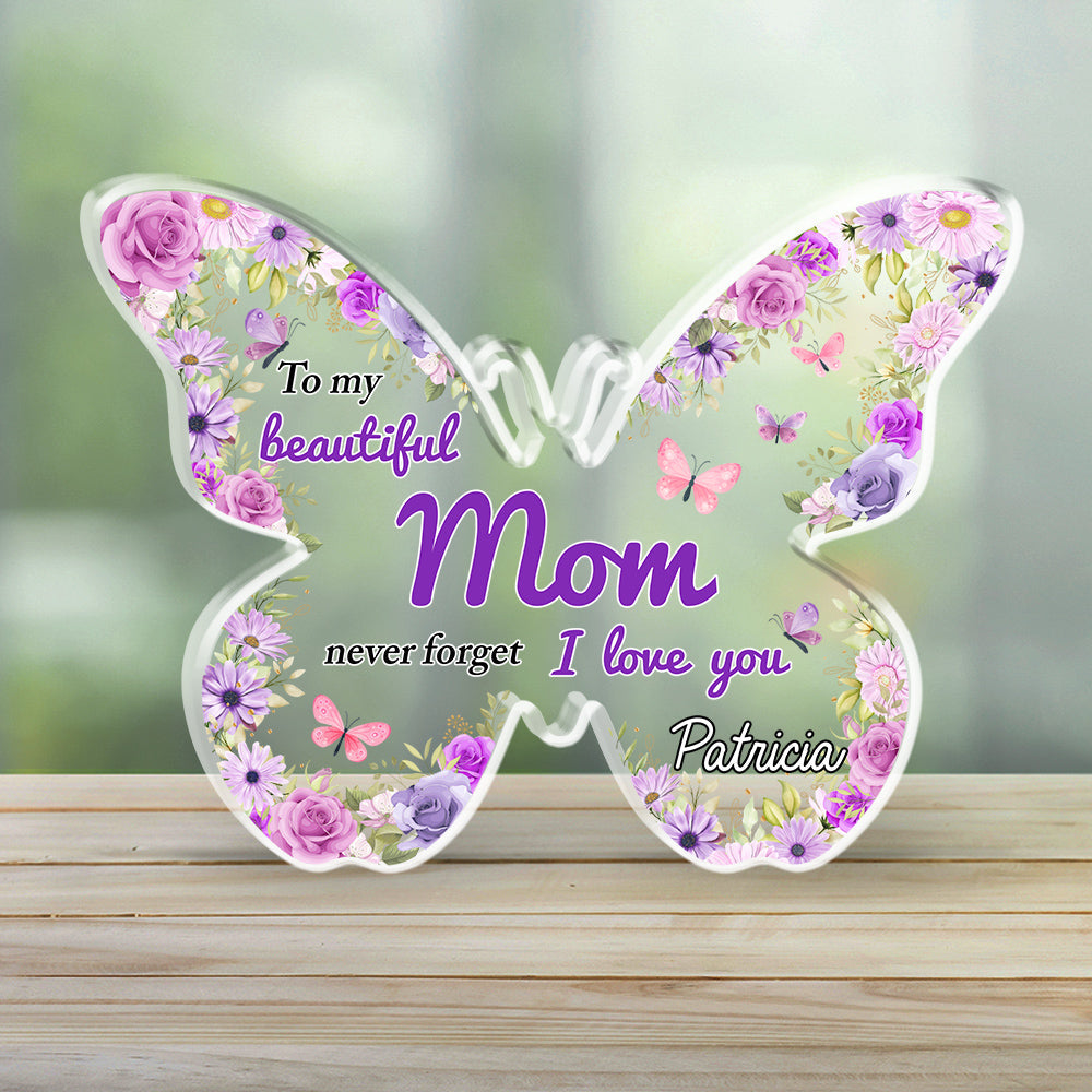 To My Beautiful Mommy Grandma - Personalized Custom Acrylic Plaque