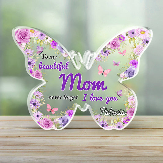 To My Beautiful Mommy Grandma - Personalized Custom Acrylic Plaque