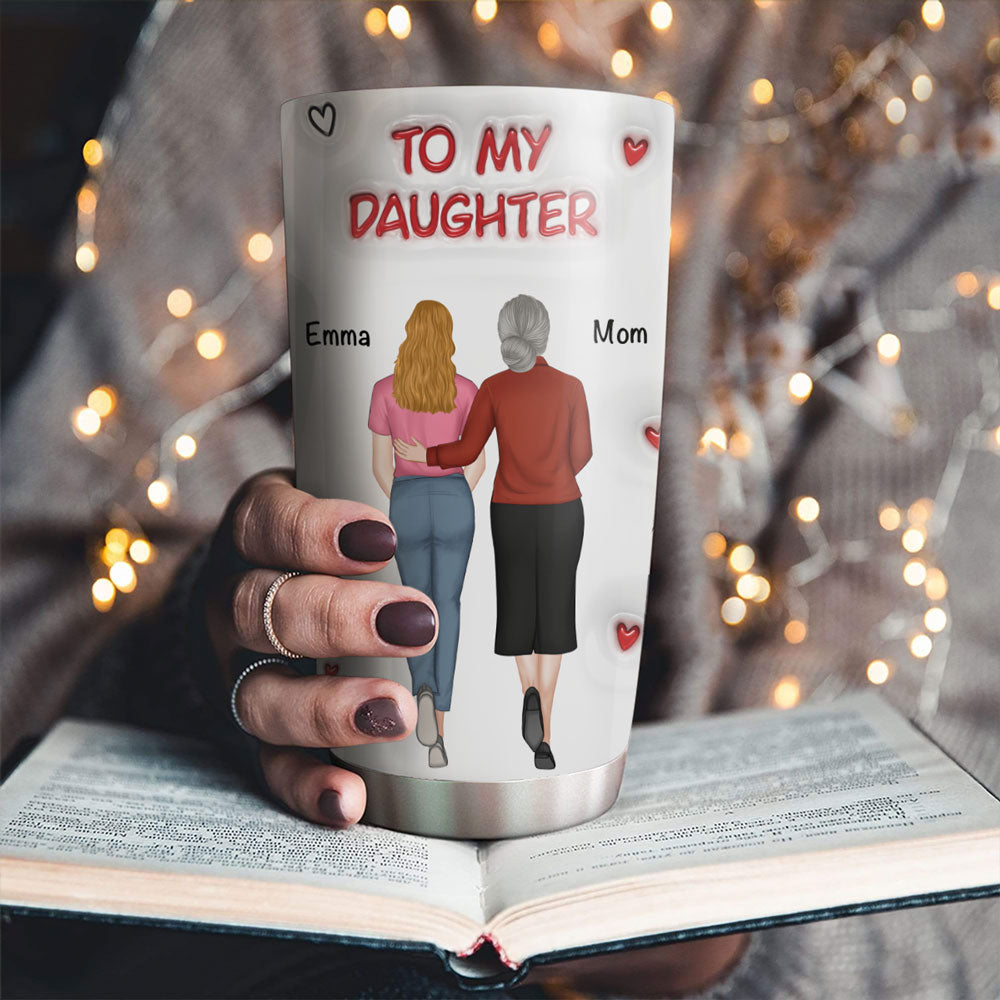 Hug From Mom - Personalized Custom 3D Inflated Effect Tumbler