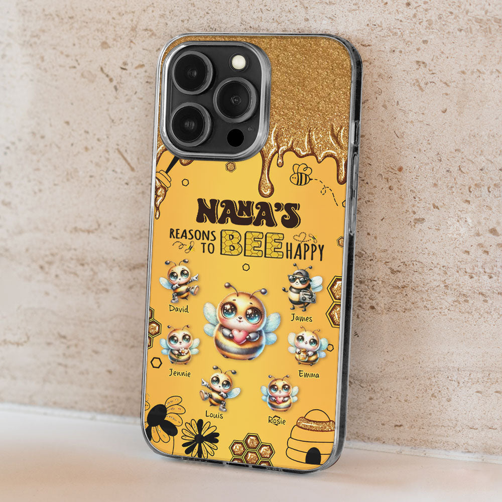 Bee Happy - Personalized Custom Phone Case