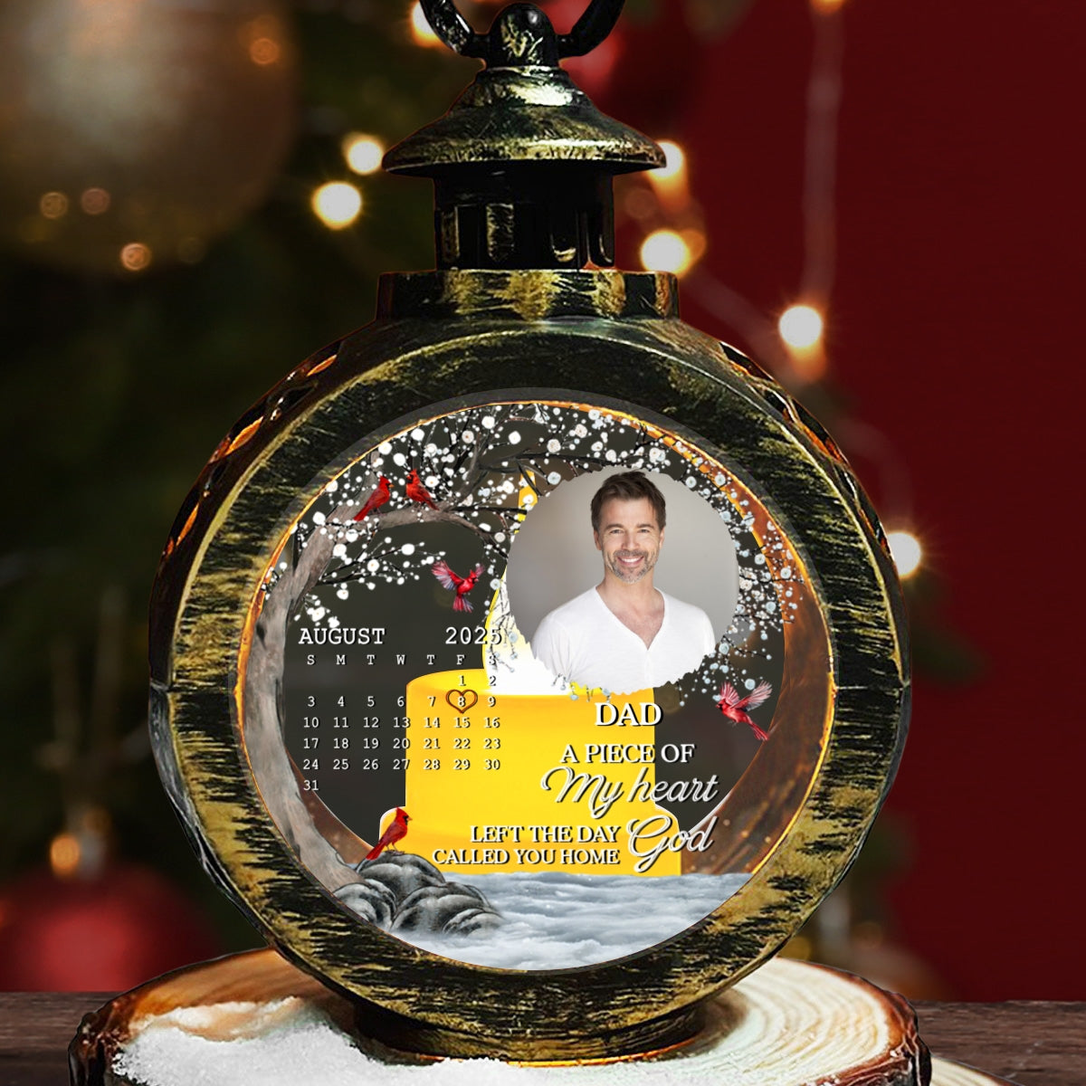 My Heart Changed Forever - Personalized Custom Christmas Lantern