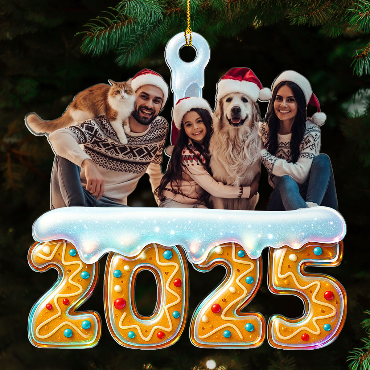 2025 Family Reunion Photo - Personalized Custom Acrylic Ornament