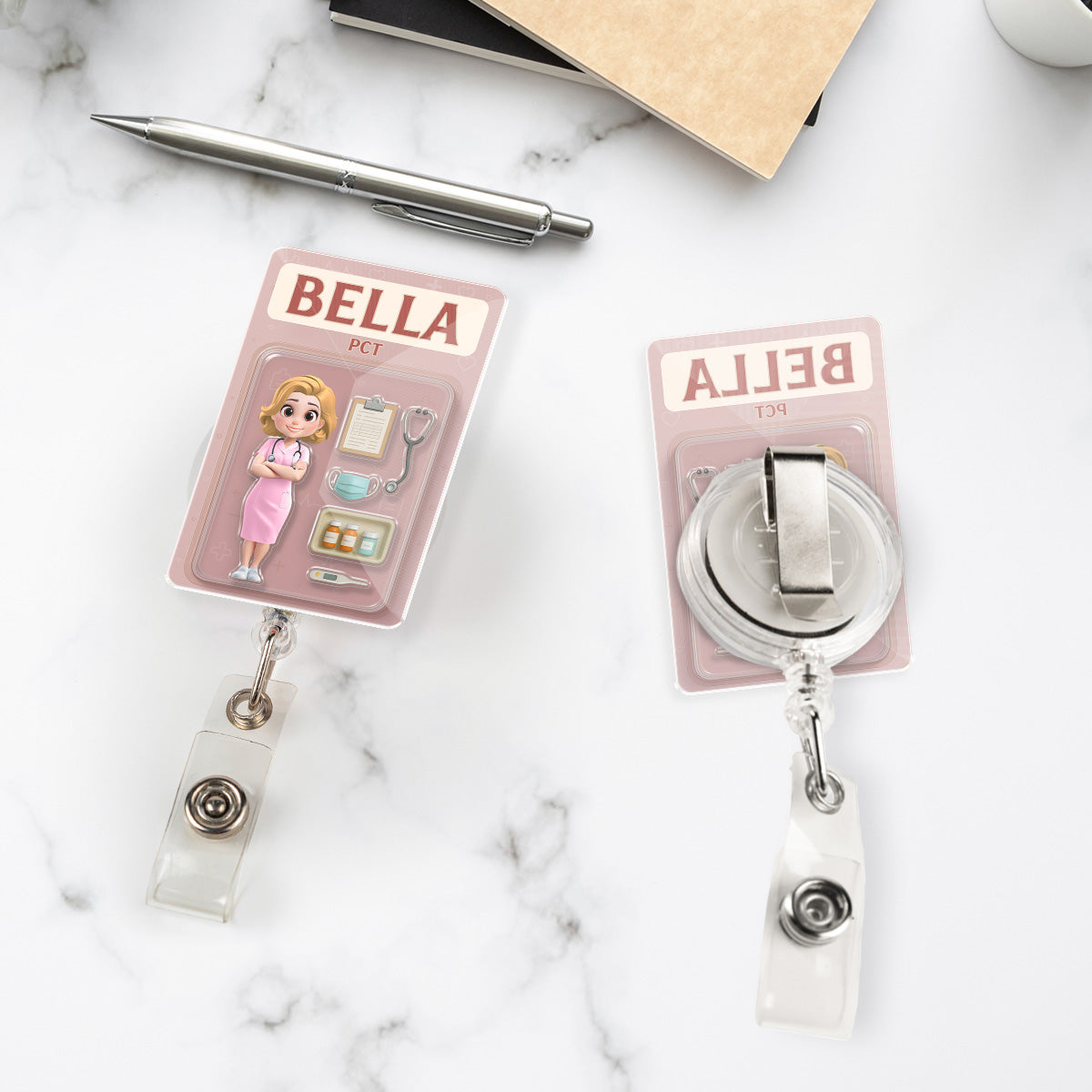 Be The Nurse You Would Want As A Patient - Personalized Custom Acrylic Badge Reel