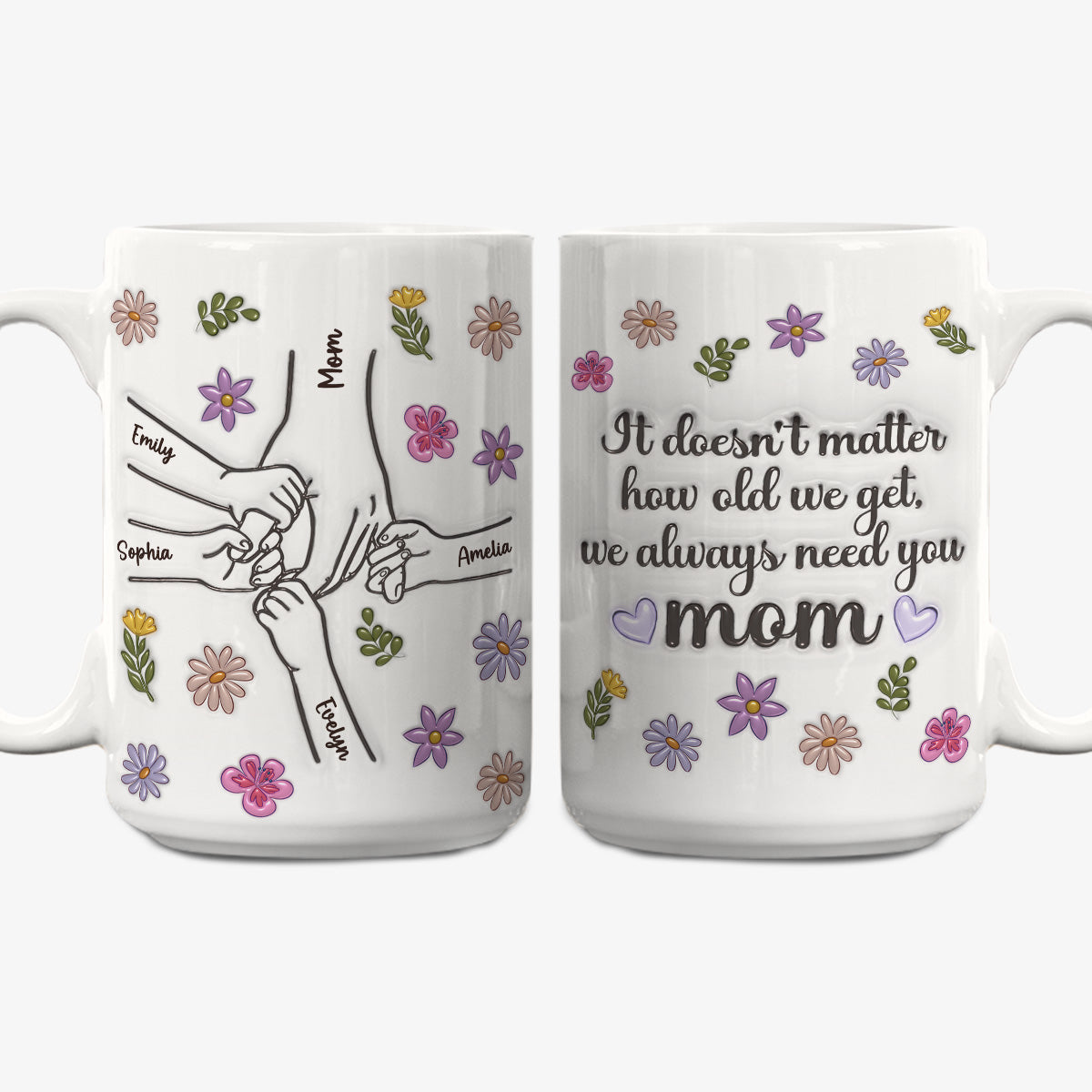 We Always Need You - Personalized Custom 3D Inflated Effect Mug