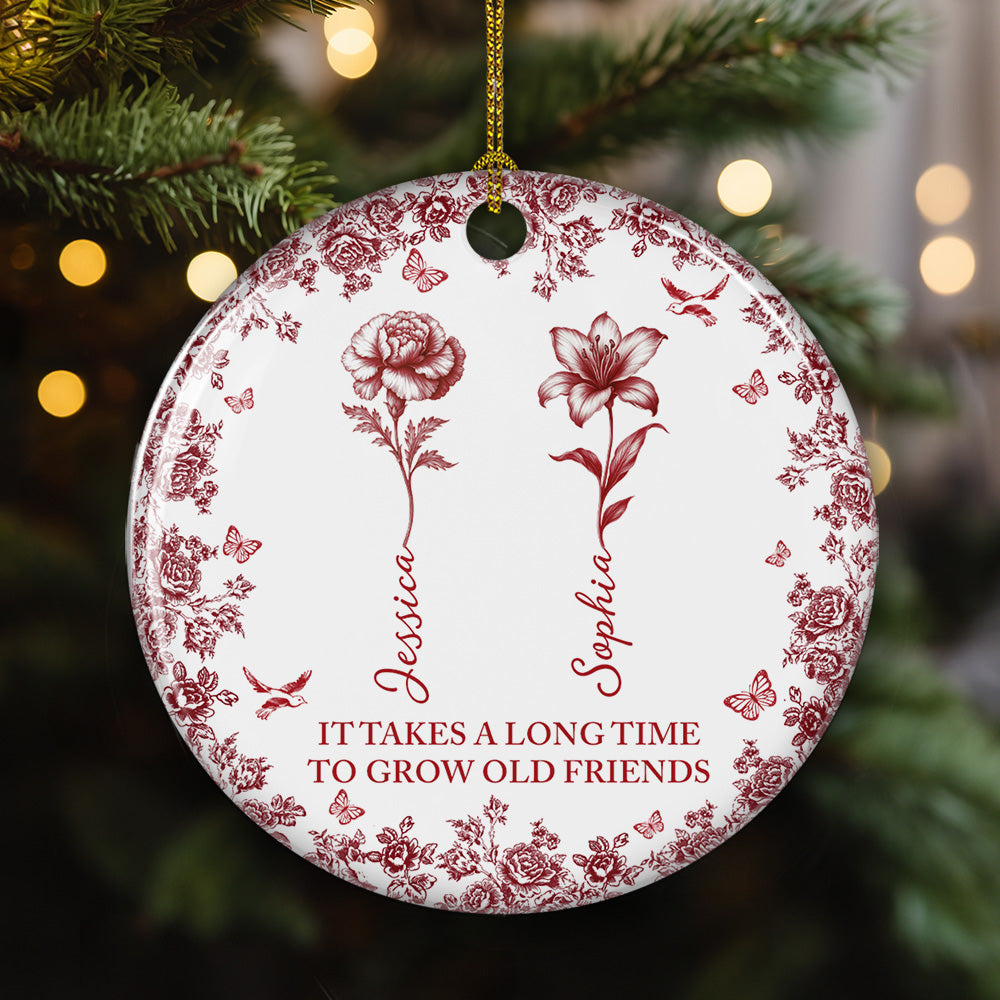 My Old Friends - Personalized Custom Ceramic Ornament