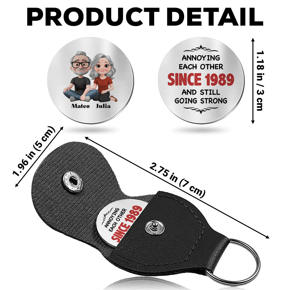 Together Forever - Personalized Custom Pocket Hug