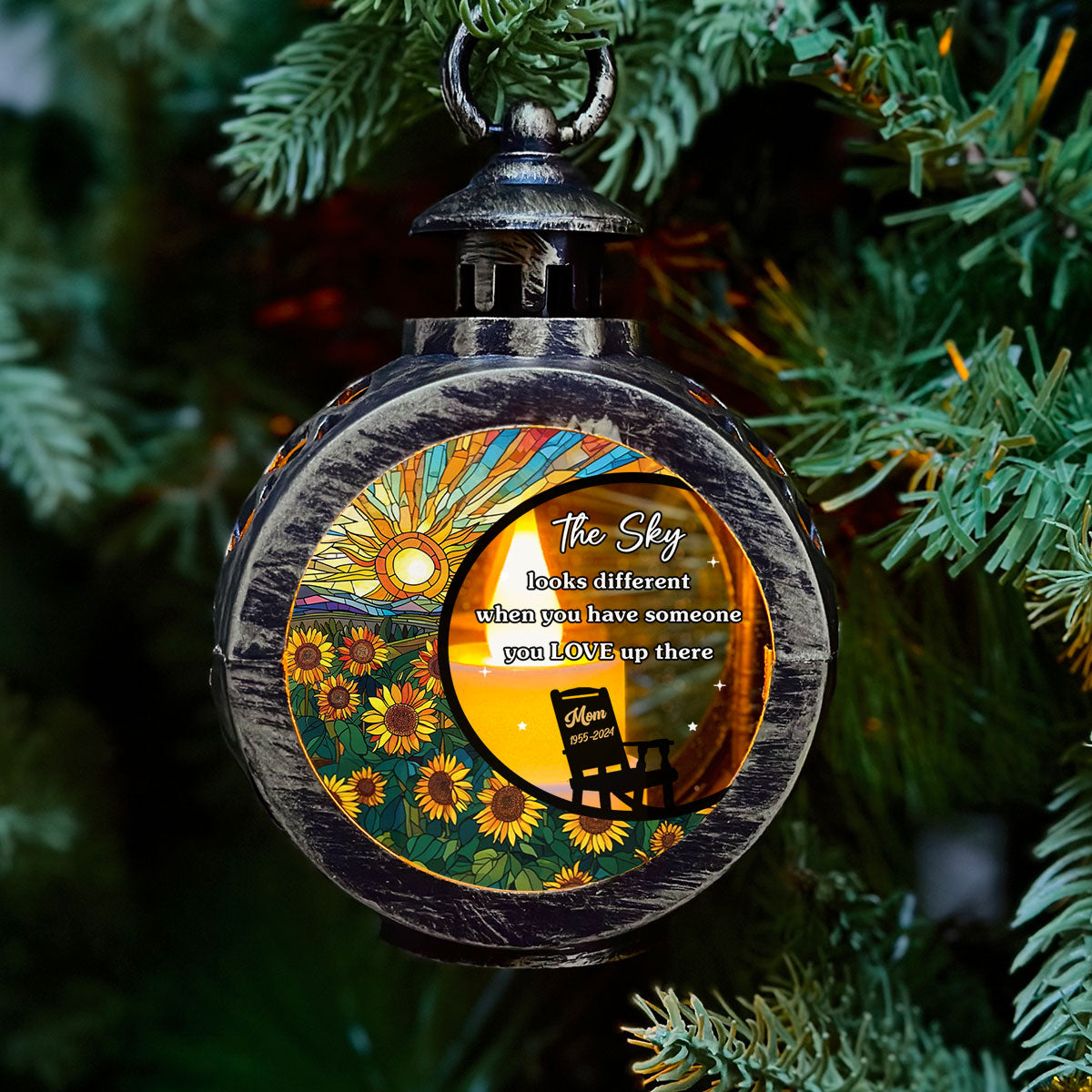 The Sky - Personalized Custom Christmas Lantern