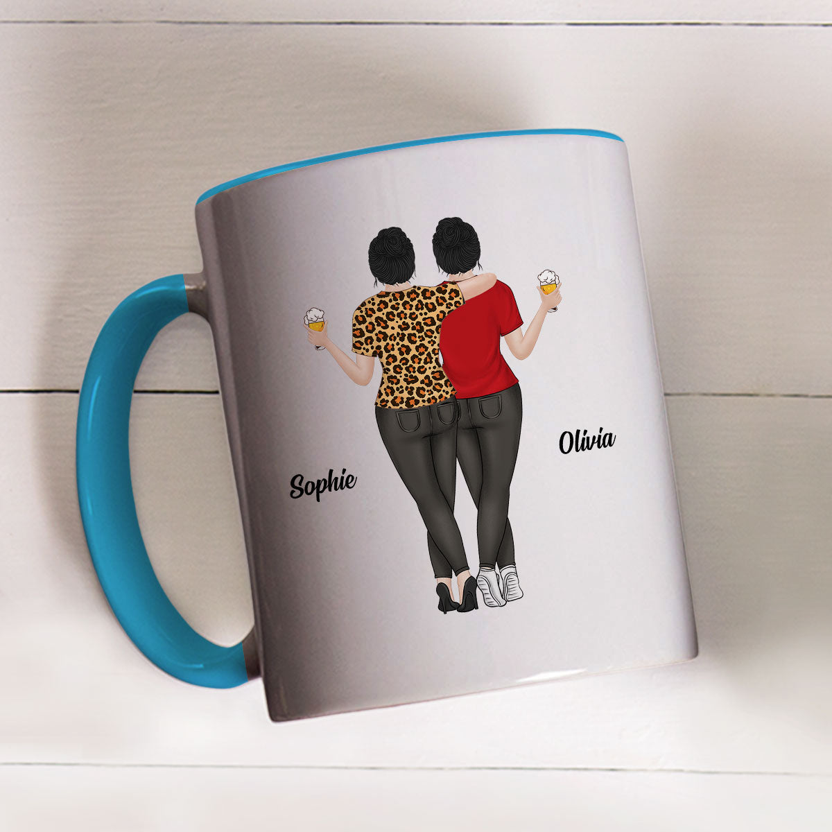 Sugar And Spice - Personalized Custom Accent Mug