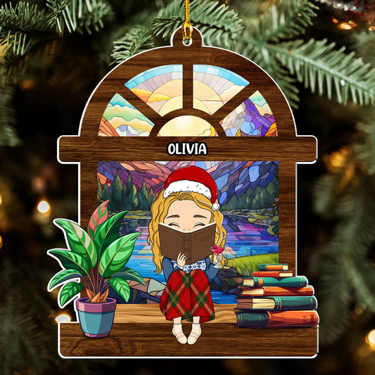 Book Lover - Personalized Custom Acrylic Ornament