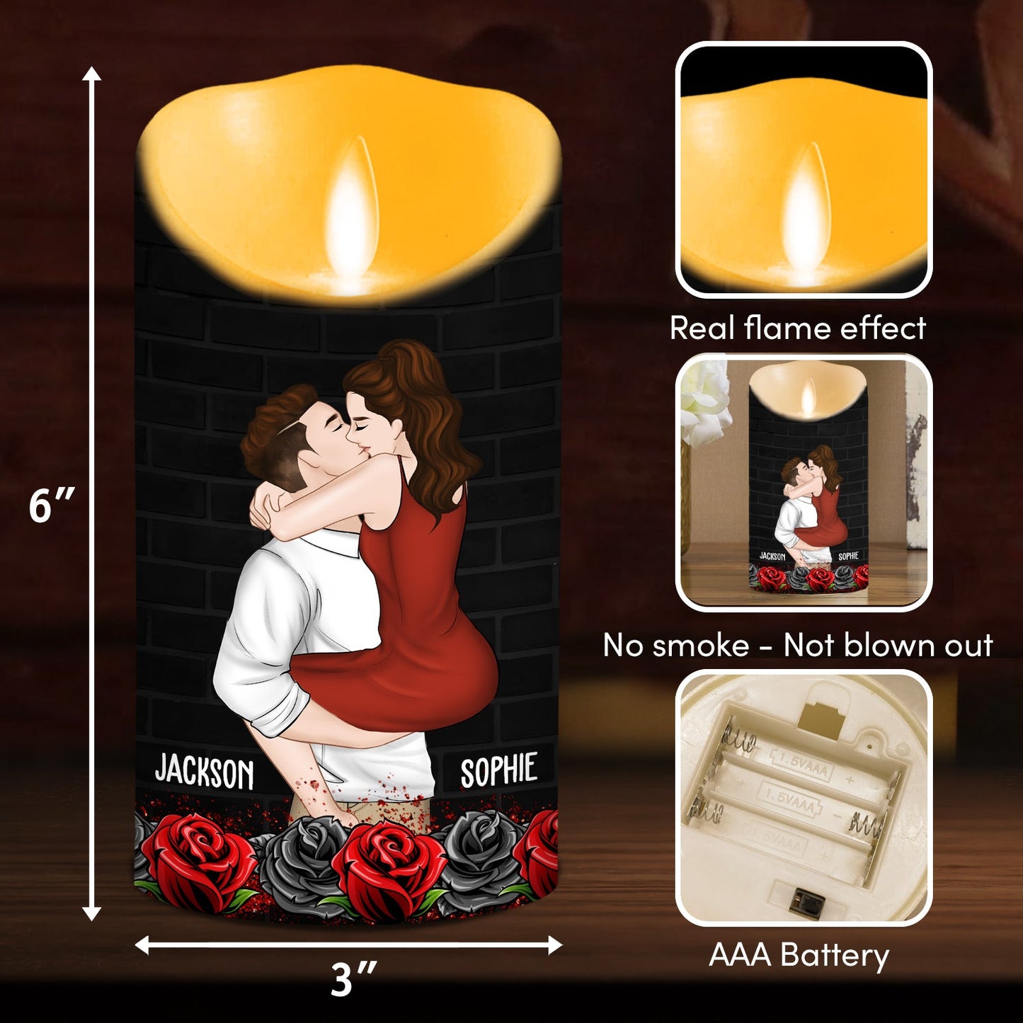 I Am Yours Forever - Personalized Custom LED Candle