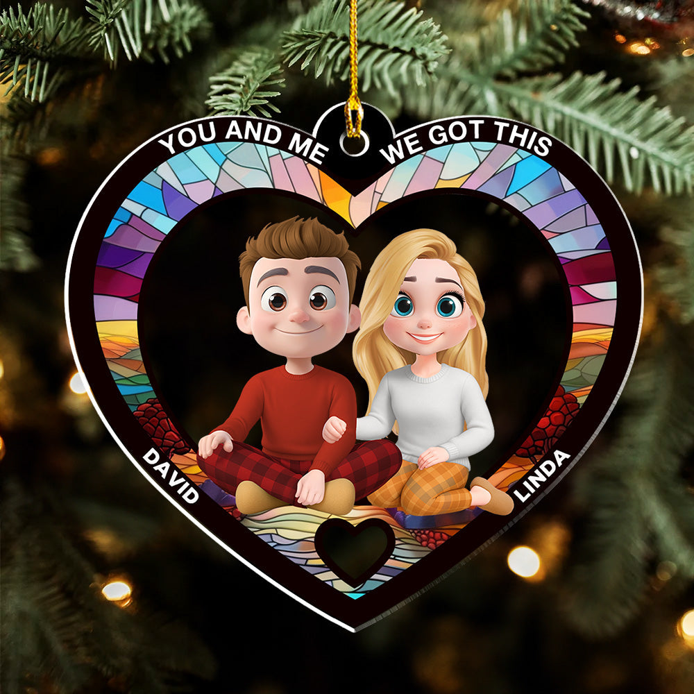 You And Me Always Together - Personalized Custom Acrylic Ornament