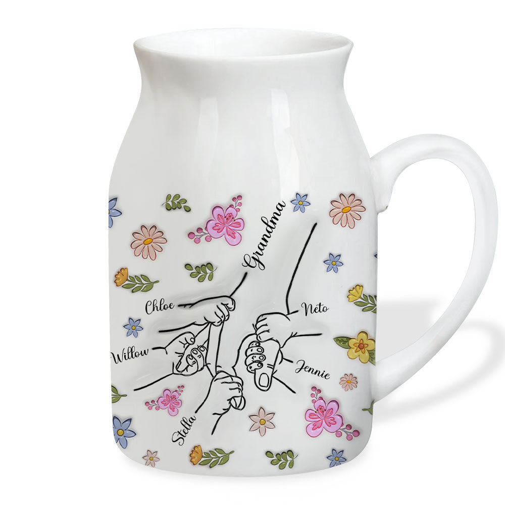 Nana Love - Personalized Custom 3D Inflated Effect Flower Vase