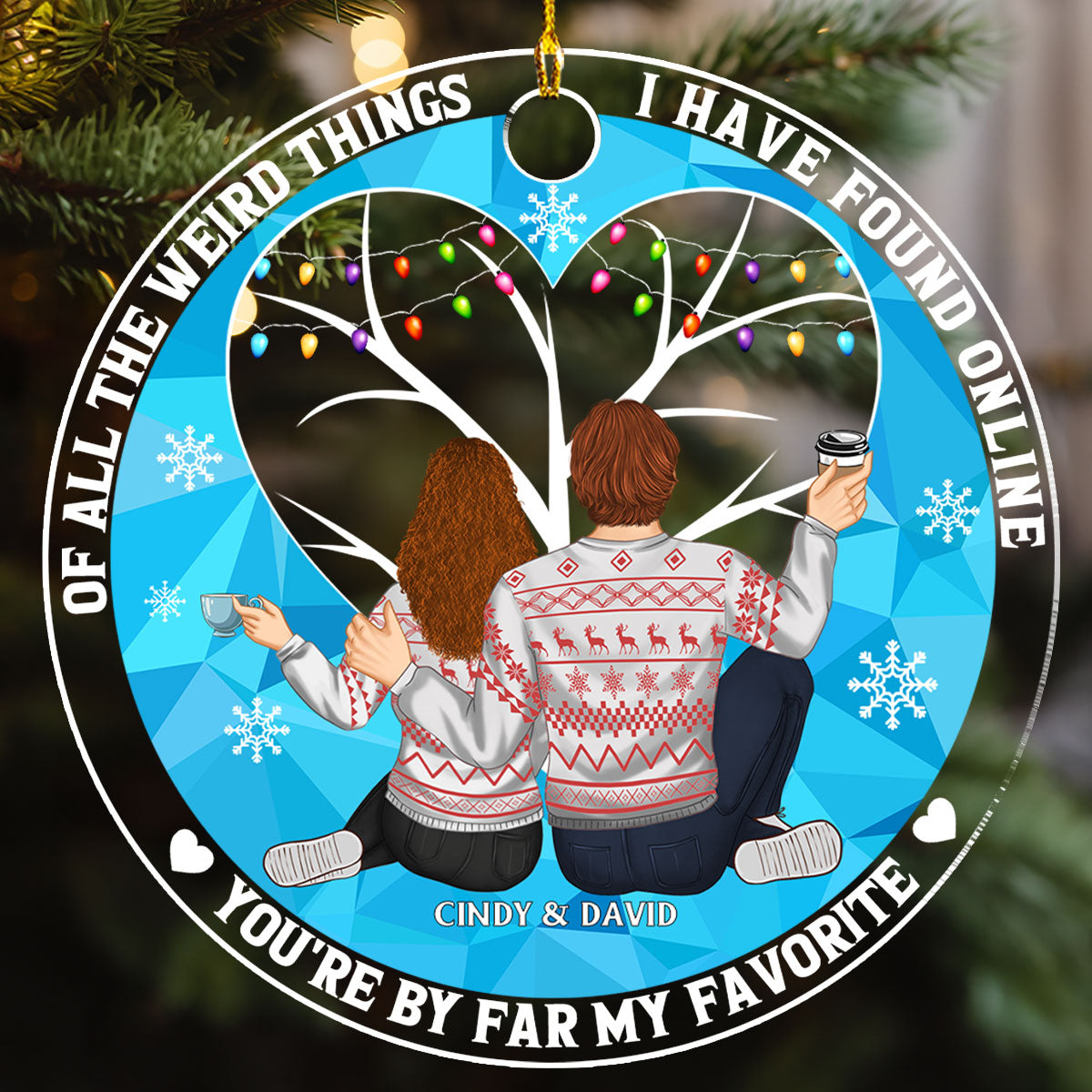 Of All The Weird Things - Personalized Custom Acrylic Ornament