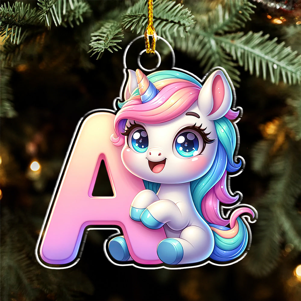 Alphabet Game Cartoon - Personalized Custom Acrylic Ornament