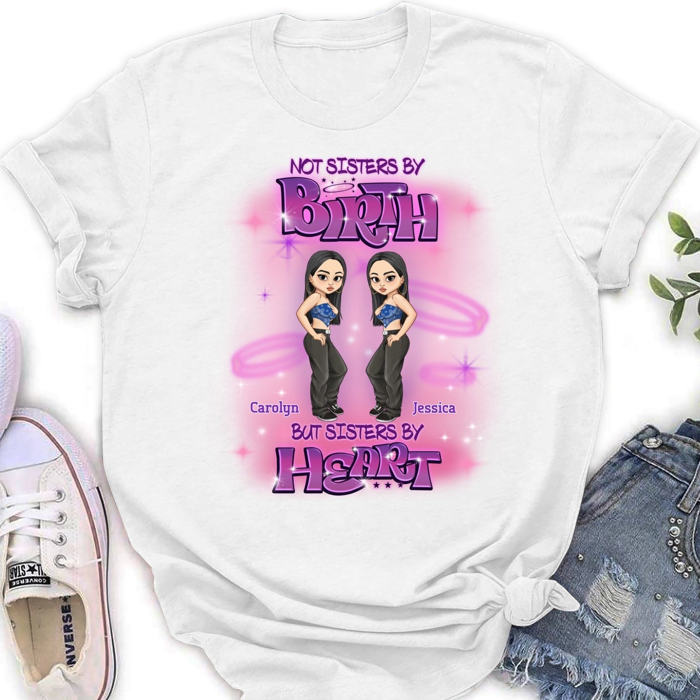 Sister By Heart - Personalized Custom Shirt