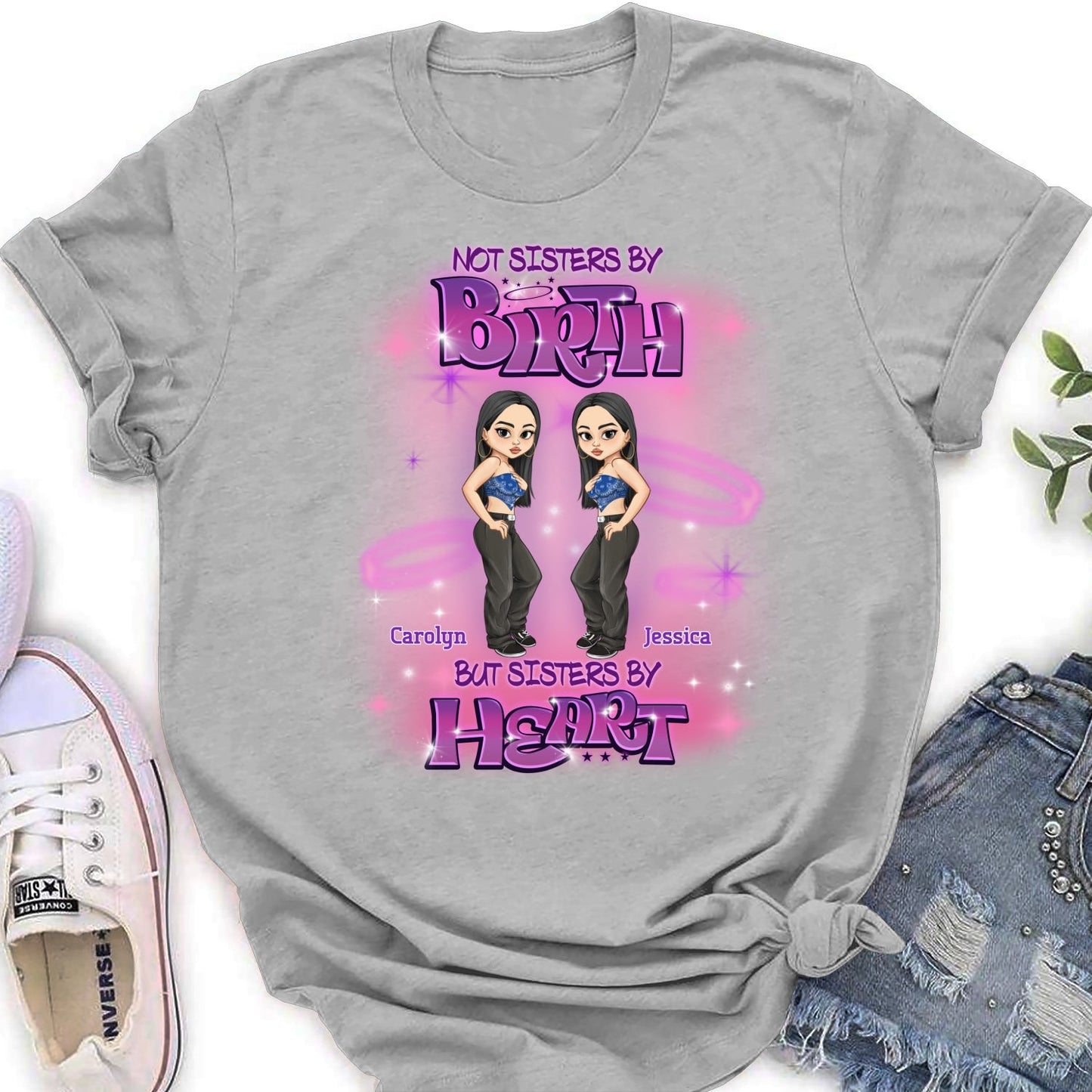 Sister By Heart - Personalized Custom Shirt