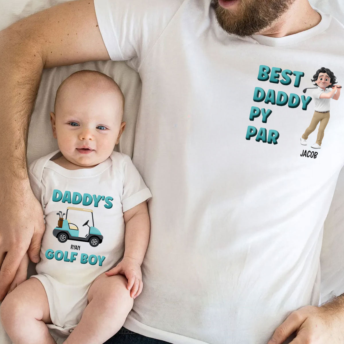 Dad Golf Buddy - Personalized Custom T-shirt And Onesie
