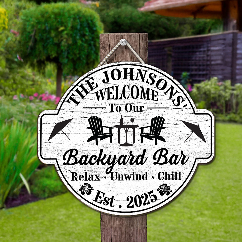 Welcome To Our Home - Personalized Custom Wood Sign