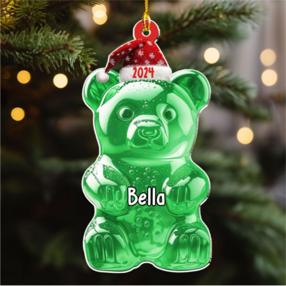 Gummy Bear Custom Family Name - Personalized Custom Acrylic Ornament