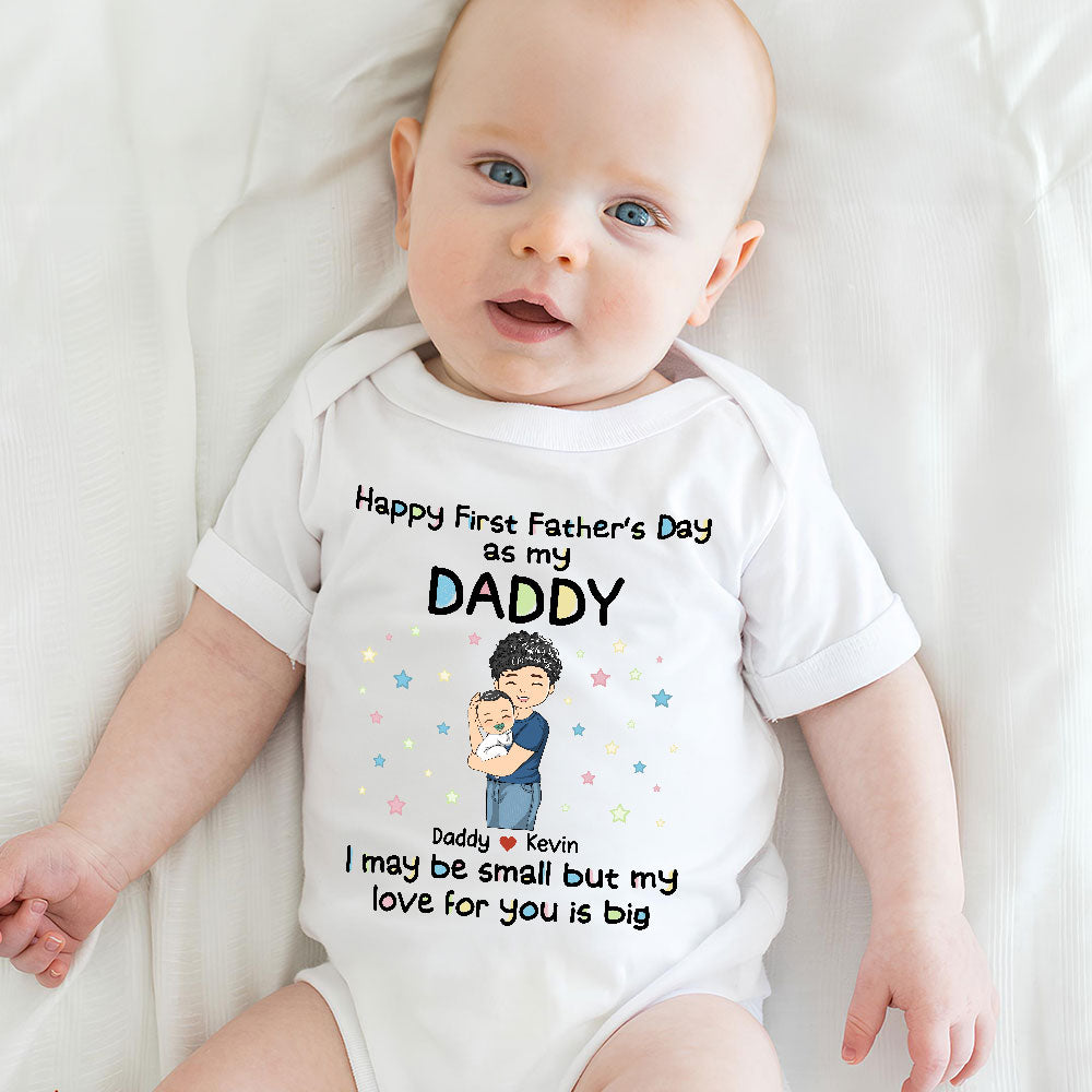 Daddy and Kid - Personalized Custom Baby Onesie
