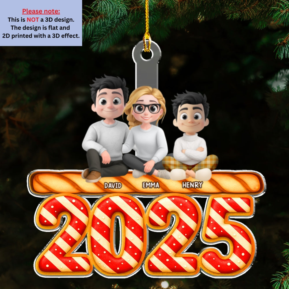 Candy Family Together - Personalized Custom Acrylic Ornament
