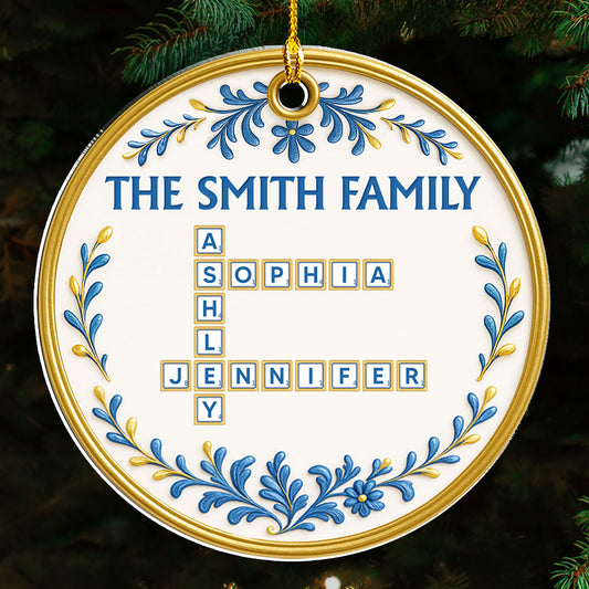 Lovely Family - Personalized Custom Acrylic Ornament