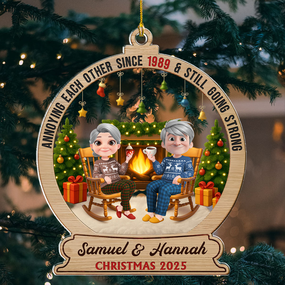 Annoying Each Other For Years - Personalized Custom Acrylic Ornament