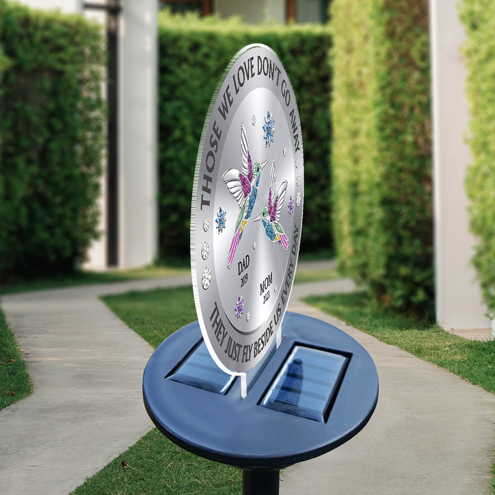 Those We Love Beside Us Every Day - Personalized Custom Solar Light