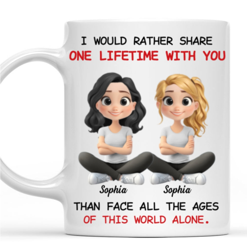 One Lifetime With You - Personalized Custom Coffee Mug