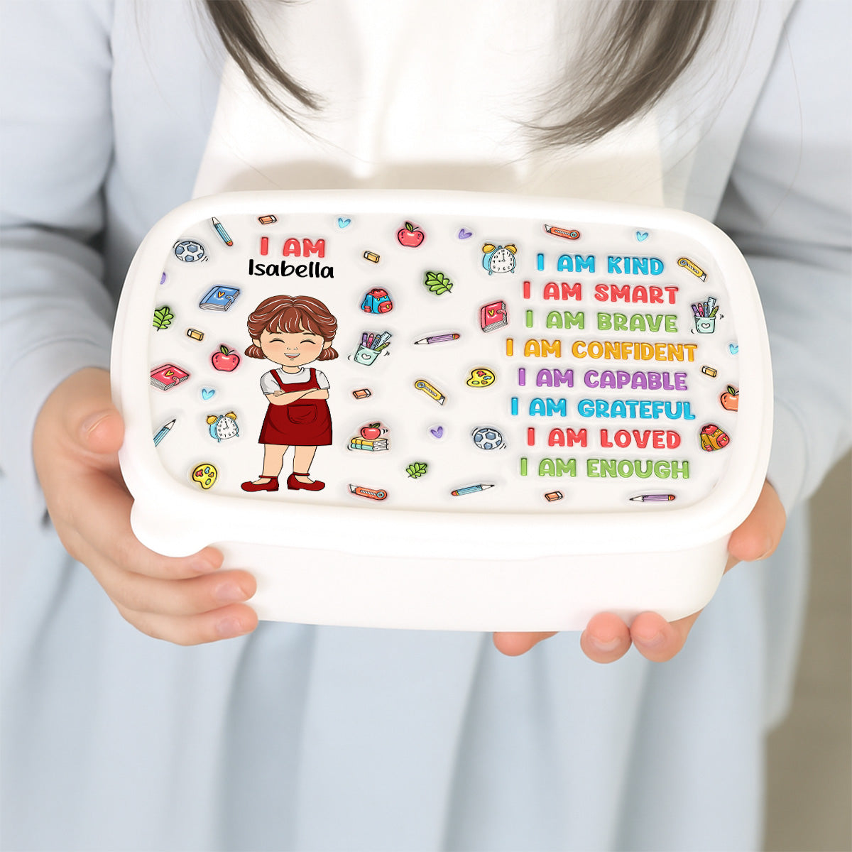 Kind Smart Loved - Personalized Custom Lunch Box
