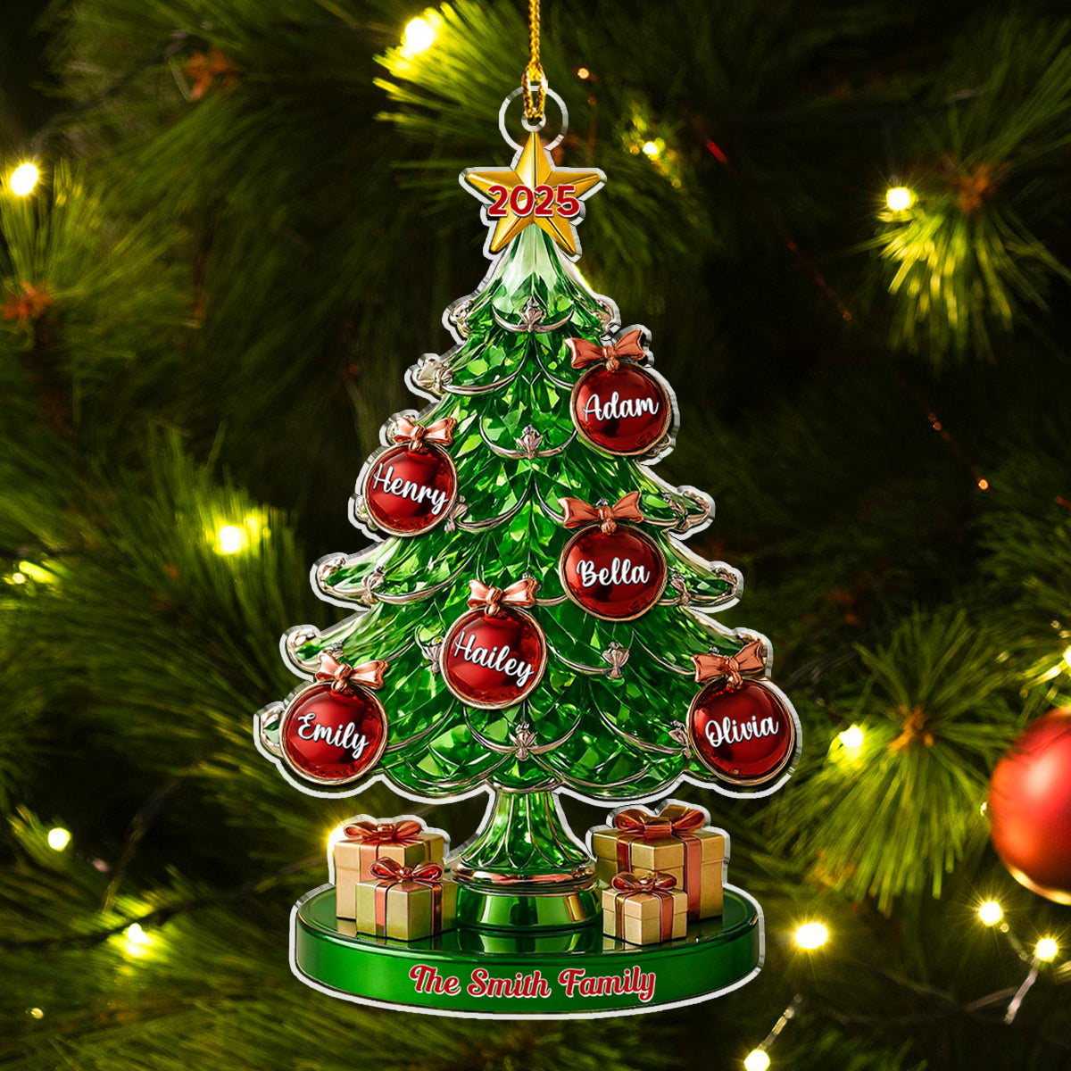 This Day Our Family - Personalized Custom Acrylic Ornament