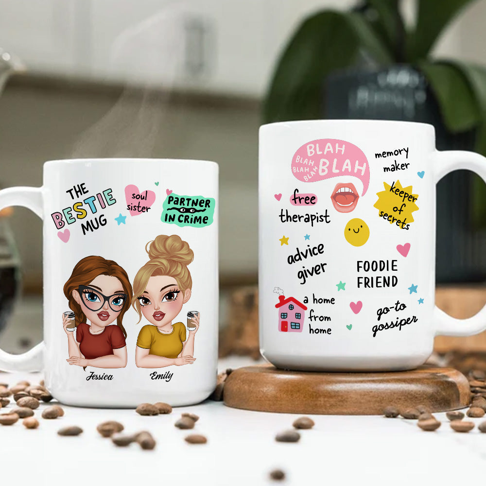 My Free Therapist For Life - Personalized Custom Coffee Mug